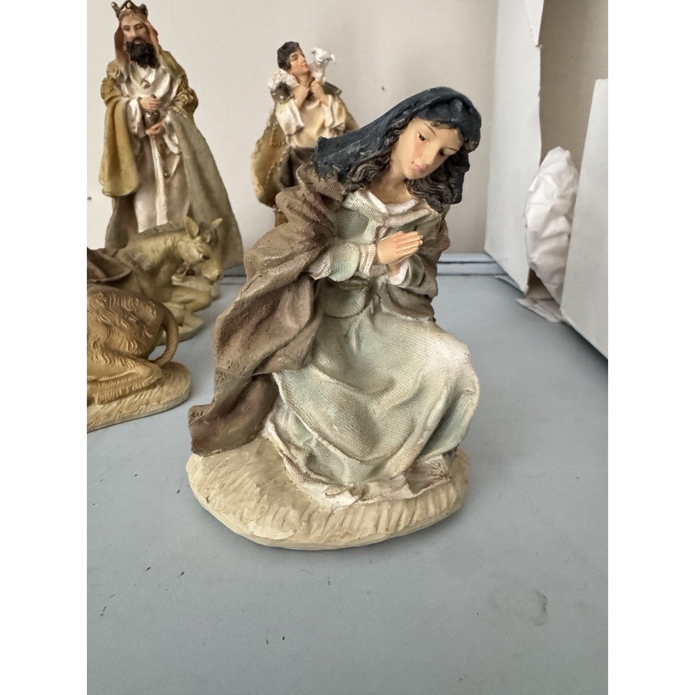 Silent Night Nativity Manger Collection 5"-8" Large Set Of 10 Christmas Holiday - Picture 11 of 16